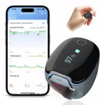 Pulso oksimetras Viatom O2 Ring su &bdquo;Bluetooth&ldquo;, miego stebėjimu ir programėle