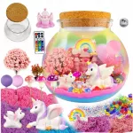 Kūrybinis naktinis terariumo rinkinys &bdquo;Unicorn&ldquo; su smėliu
