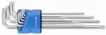 Torx raktų rinkinys HOGERT S2, 9 vnt., ilgi, HT1W831