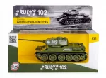 Kolekcinis tanko modelis T-34-85 Red 102, 1:43, Daffi
