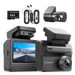 Automobilinė kamera DDPAI Z50 Pro, 64 GB, galinė kamera, laidinis montavimo rinkinys