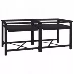 Skalbimo ma&scaron;inos stovai, 2 vnt., juodi, 64x55x32,5 cm, plieniniai