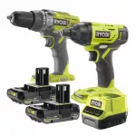 Akumuliatorinis "Ryobi" gręžtuvas ir suktuvas, 2 x 2,0 Ah