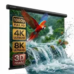 Projekcinis ekranas AVCENTRUM AVC-M200B, 111", 200x200 cm, juodas, Premium