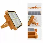 Ne&scaron;iojama saulės halogeninė darbo lempa 1000W, 264 LED, su powerbank