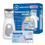 Inhaliatoriaus rinkinys NEBUCARE 2.0 SECURE, tinka druskos tirpalui