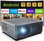 Projektorius 30000 lm, &bdquo;WiFi&ldquo;, &bdquo;Android Smart TV&ldquo;, &bdquo;Full HD&ldquo;, 4K, automatinis fokusavimas, 300