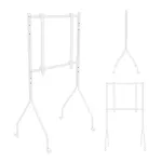 Mobilus televizoriaus stovas 37&ndash;80", 50 kg, baltas