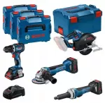 Įrankių rinkinys BOSCH GSR/GWS/GKM/GGS, 18V, 4.0Ah + 2 x 5.5Ah