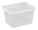 Plastikinė permatoma dėžė su dangčiu, 15 l
