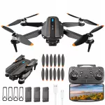 Sulankstomas dronas S91 su dviem Wi-Fi FPV kameromis ir be&scaron;epetėliu varikliu, veikimo nuotolis 100 m