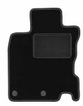 Vairuotojo kilimėlis Nissan Qashqai II J11 2013&ndash;, LUX, juodas, veliūras