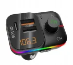 FM siųstuvas Savio TR-18 su Bluetooth 6.0, greitu įkrovimu, USB-C ir mikrofonu