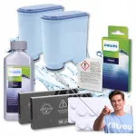 Vandens filtrų rinkinys PHILIPS Latte Go kavos aparatui: 2 filtrai, nukalkinimo priemonė ir tabletės