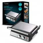 Elektrinis kontaktinis grilis Ariva 2000W, be teflono, atverčiamas 180&deg;, panini