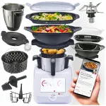 Virtuvinis kombainas SilverCrest 1200 W su reguliuojamu greičiu, įvairių spalvų
