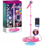 Karaokės mikrofonas su stovu ir MP3 funkcija