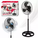 Ventiliatorius 3 viename 45 cm, pastatomas, stalo, sieninis, 50 W, Klausberg KB-9042