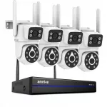 Vaizdo stebėjimo sistema ANNKE 4MP PT su WiFi, naktiniu matymu ir dvikrypte garso funkcija