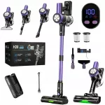 Belaidė vertikali rankinė dulkių siurblys H28 500W 50KPA, violetinė