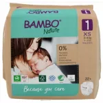 Sauskelnės naujagimiams Bambo Nature 1, 2&ndash;4 kg, 22 vnt.