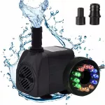 Vandens siurblys fontanui su LED ap&scaron;vietimu, 15W, 800 l/h