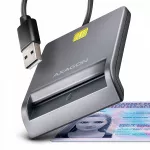 Kortelių skaitytuvas AXAGON CRE-SM3T, USB, 1,3 m laidu