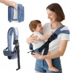 Ergonominis kūdikio ne&scaron;ioklė, reguliuojama, ne&scaron;iojimui priekyje