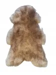 Avių vilnos kilimėlis Mufflon Chestnut Burnt, 100x55 cm