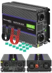 Automobilinis keitiklis QOLTEC MONOLITH, 12V/230V, 3000W/6000W