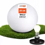 Sodo LED lempa, 20 cm, E27, 230V