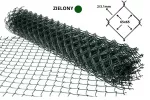 Tvoros tinklas, 3,1 mm, 6,5x6,5 cm, 1,5 m x 5 m, žalias, PVC dengtas