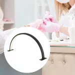 Nagų stalo lempa LED, pusmėnulio formos, 3 spalvų ap&scaron;vietimas, juoda