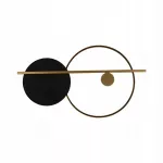 Sieninis &scaron;viestuvas Acorde, 46 cm, geometrinis, LED, juodos spalvos