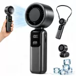 Ne&scaron;iojamas mini stalo ventiliatorius, tylus, 4000mAh