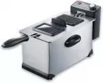 Alyvos gruzdintuvė 3 l, 2000 W, nerūdijančio plieno, su filtru ir langu