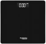 Vonios svarstyklės, elektroninės, stiklinės, juodos, iki 180 kg, LCD ekranas