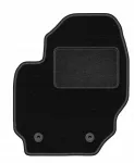 Automobilio kilimėlis Volvo S80 II 2006&ndash;2016, LUX, juodas, vairuotojui, velūras
