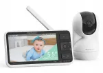 Vaizdo kūdikio stebėjimo kamera Momcozy BM03, 5,5" Full HD ekranas, be Wi-Fi