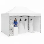 Prekybinė palapinė Aga Express 3x4,5 m, balta, sulankstoma