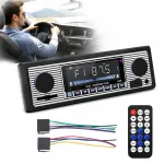Automobilio radijo grotuvas SX-5513, 4x55W, Bluetooth, AUX, USB, SD, retro dizainas
