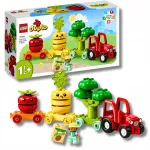 LEGO DUPLO 10982 traktorius su priekaba ir daržovėmis, 19 dalių, nuo 18 mėn.
