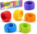 6 jutiminiai anti-stresiniai apyrankės SLAP, 6 vnt., tinka ADHD, autizmui, SI