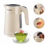 Virdulys Bosch MyMoment, 1,7 l, 2400 W, smėlio spalvos