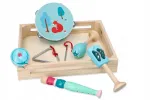 Vaiki&scaron;kas muzikos instrumentų rinkinys Adam Toys, tamburinas ir kastanjetės, nuo 3 metų