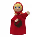 Rankinė lėlė Karkulka, 28 cm, raudona, 22856B