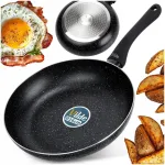 Keptuvė VILDE Black Line, granito danga, 26 cm, tinka dujinėms ir indukcinėms viryklėms