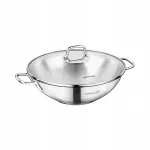 Wok keptuvė su dangčiu, nerūdijantis plienas, 28 cm, 3,3 l, Korkmaz Perla