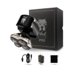 Vyri&scaron;kas elektrinis barzdos skustuvas Skull Shaver Pitbull Silver PRO