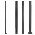 Lauko ap&scaron;vietimo stulpas 3 m, &Oslash;76 mm, pagrindas 15x15 cm